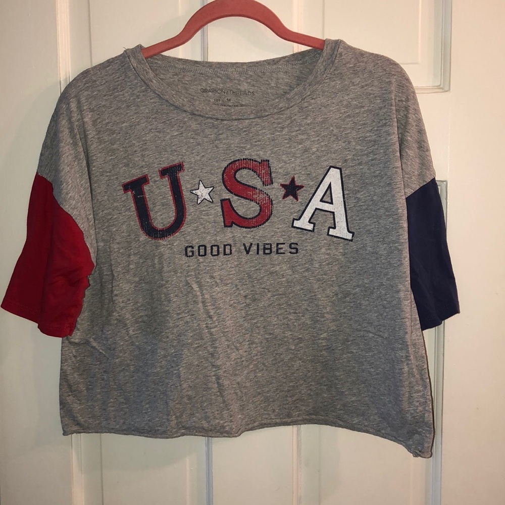 USA good vibes crop